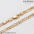 43649 new design indian gold plated necklace fashion 18k delicat simple jewelry necklace